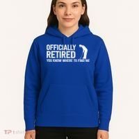 Officially Retired Gift Golf Dad Golfing Retiret Golfer Gift Hoodie thumb 5