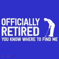 Officially Retired Gift Golf Dad Golfing Retiret Golfer Gift Hoodie thumb 7