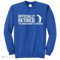 Officially Retired Gift Golf Dad Golfing Retiret Golfer Gift Sweatshirt thumb 0