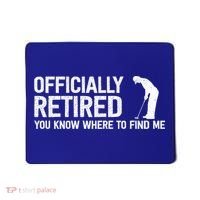 Officially Retired Gift Golf Dad Golfing Retiret Golfer Gift Mousepad thumb 0