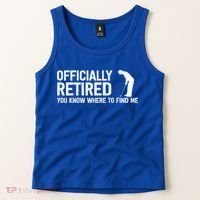 Officially Retired Gift Golf Dad Golfing Retiret Golfer Gift Tank Top thumb 2