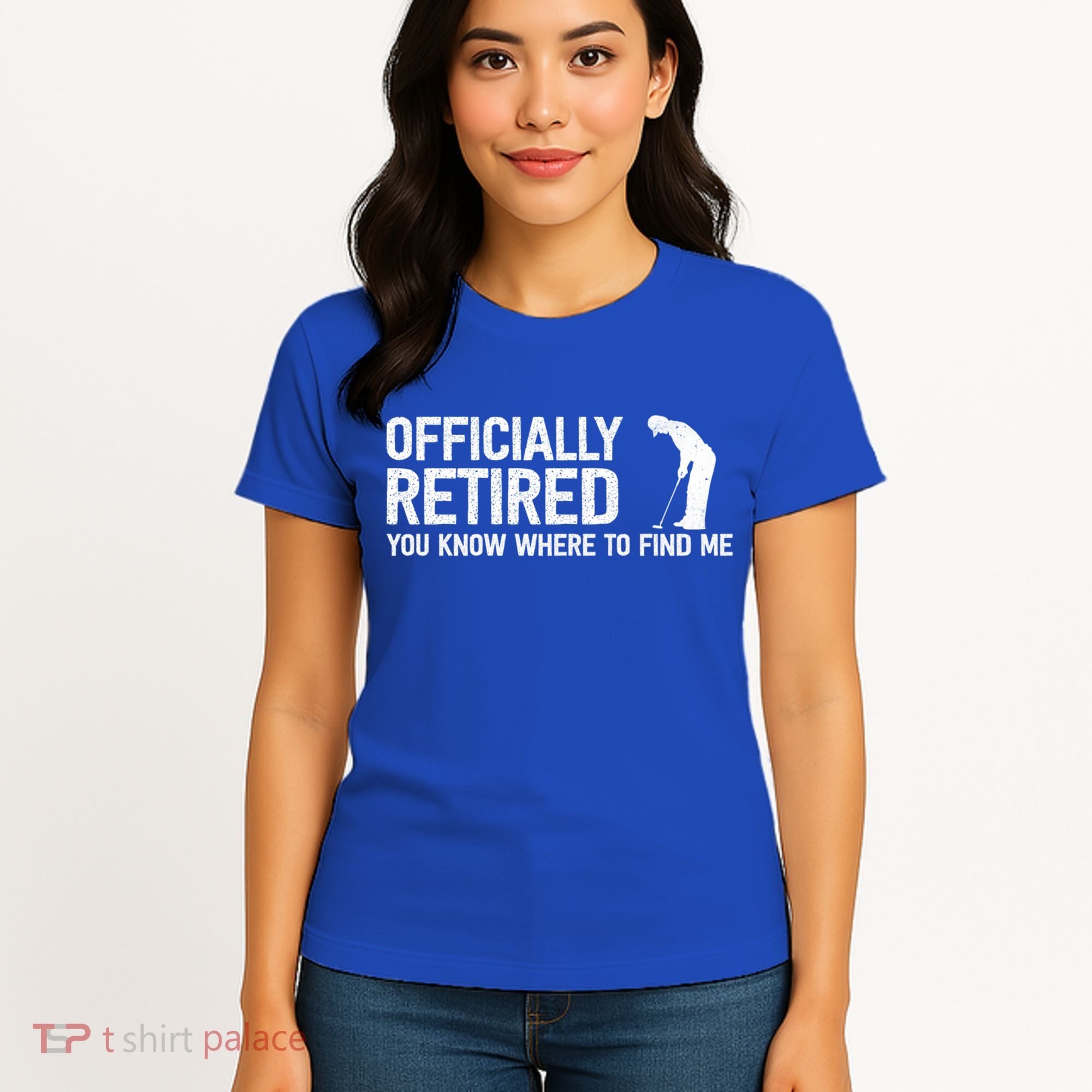 Officially Retired Gift Golf Dad Golfing Retiret Golfer Gift Women's T-Shirt