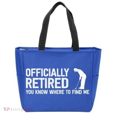 Officially Retired Gift Golf Dad Golfing Retiret Golfer Gift Tote Bag