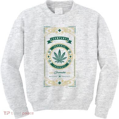 Organic Cannabis Medical Marijuana Kids Sweatshirt