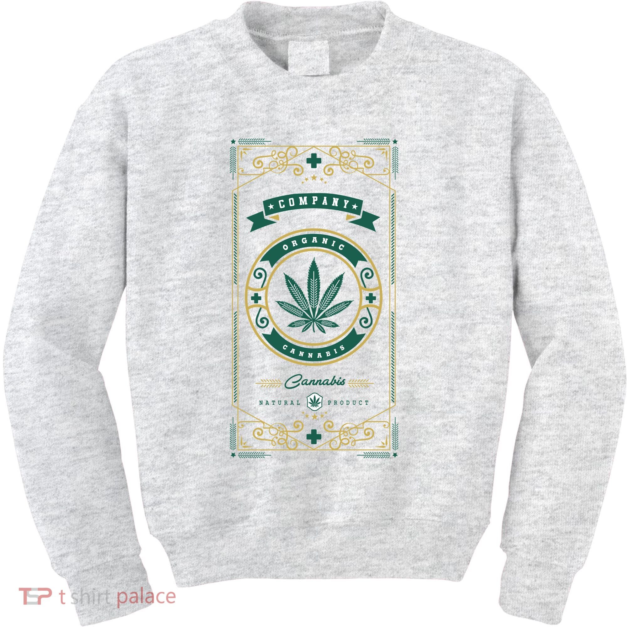 Organic Cannabis Medical Marijuana Kids Sweatshirt