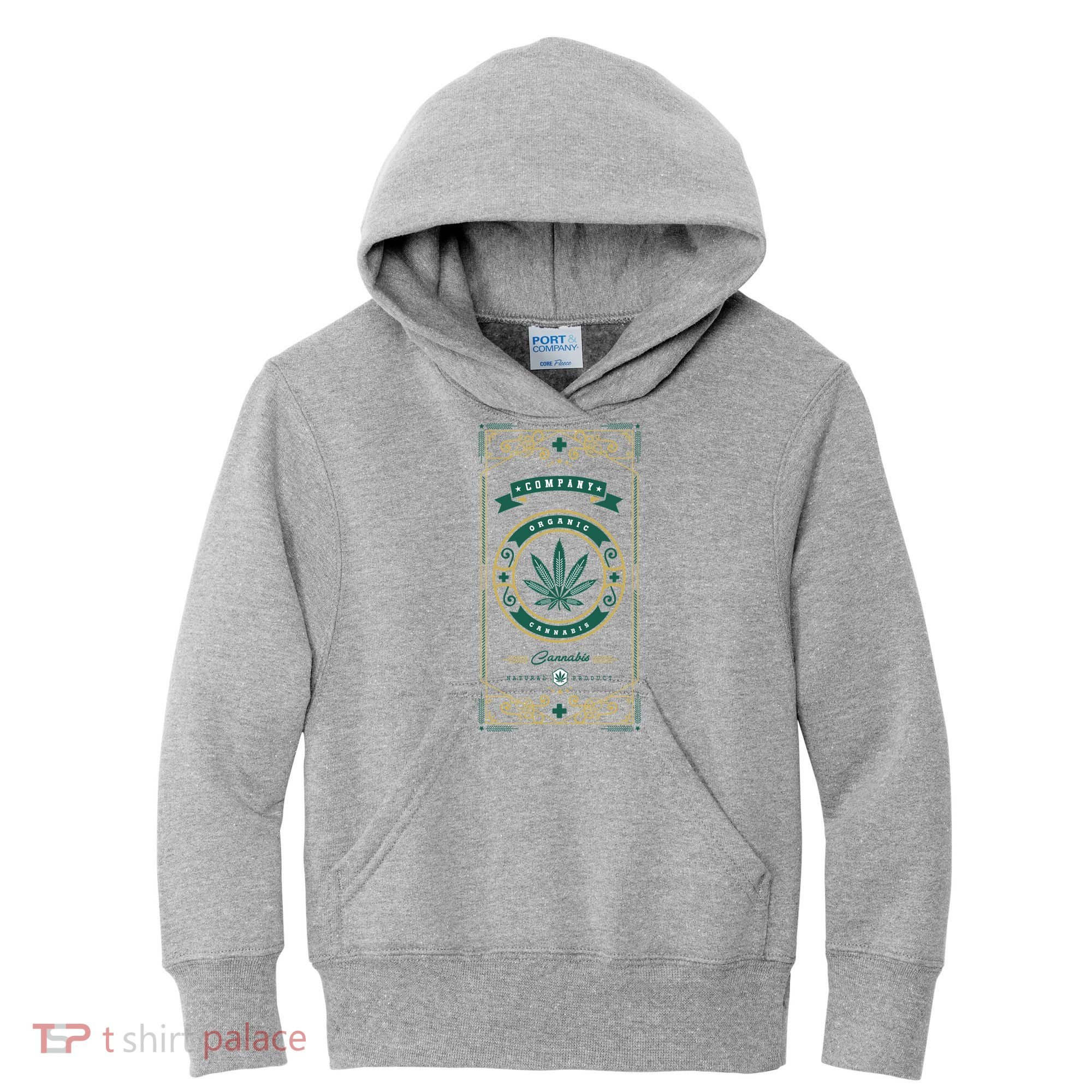 Organic Cannabis Medical Marijuana Kids Hoodie