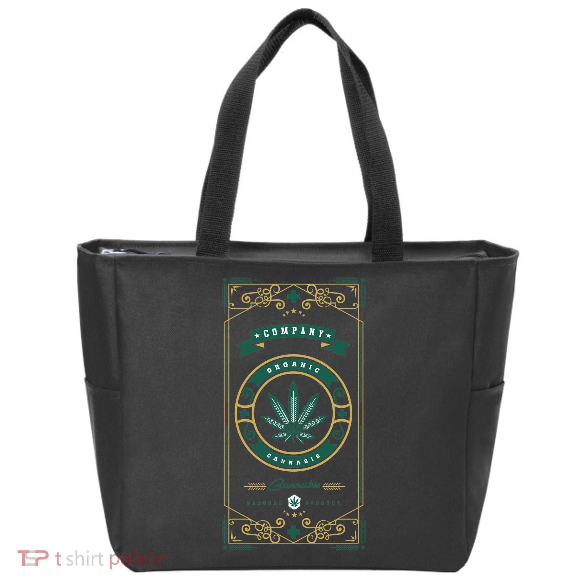 Organic Cannabis Medical Marijuana Tote Bag