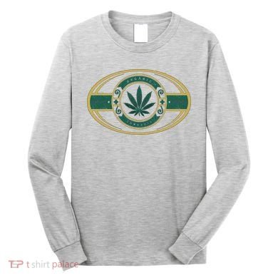 Organic Cannabis Medical Marijuana Gold Seal Long Sleeve Shirt