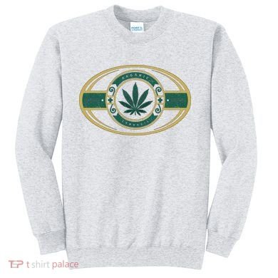 Organic Cannabis Medical Marijuana Gold Seal Sweatshirt