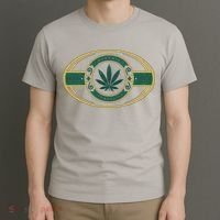 Organic Cannabis Medical Marijuana Gold Seal T-Shirt thumb 3