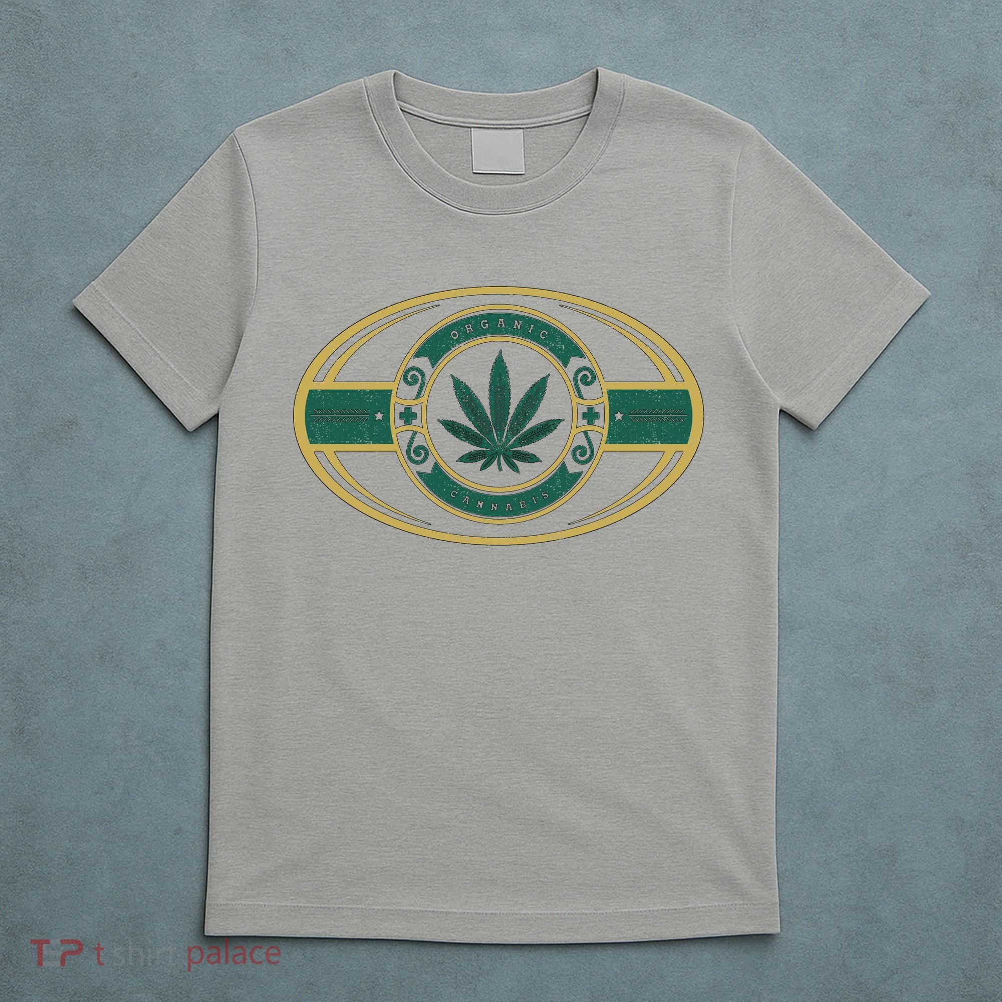 Organic Cannabis Medical Marijuana Gold Seal T-Shirt