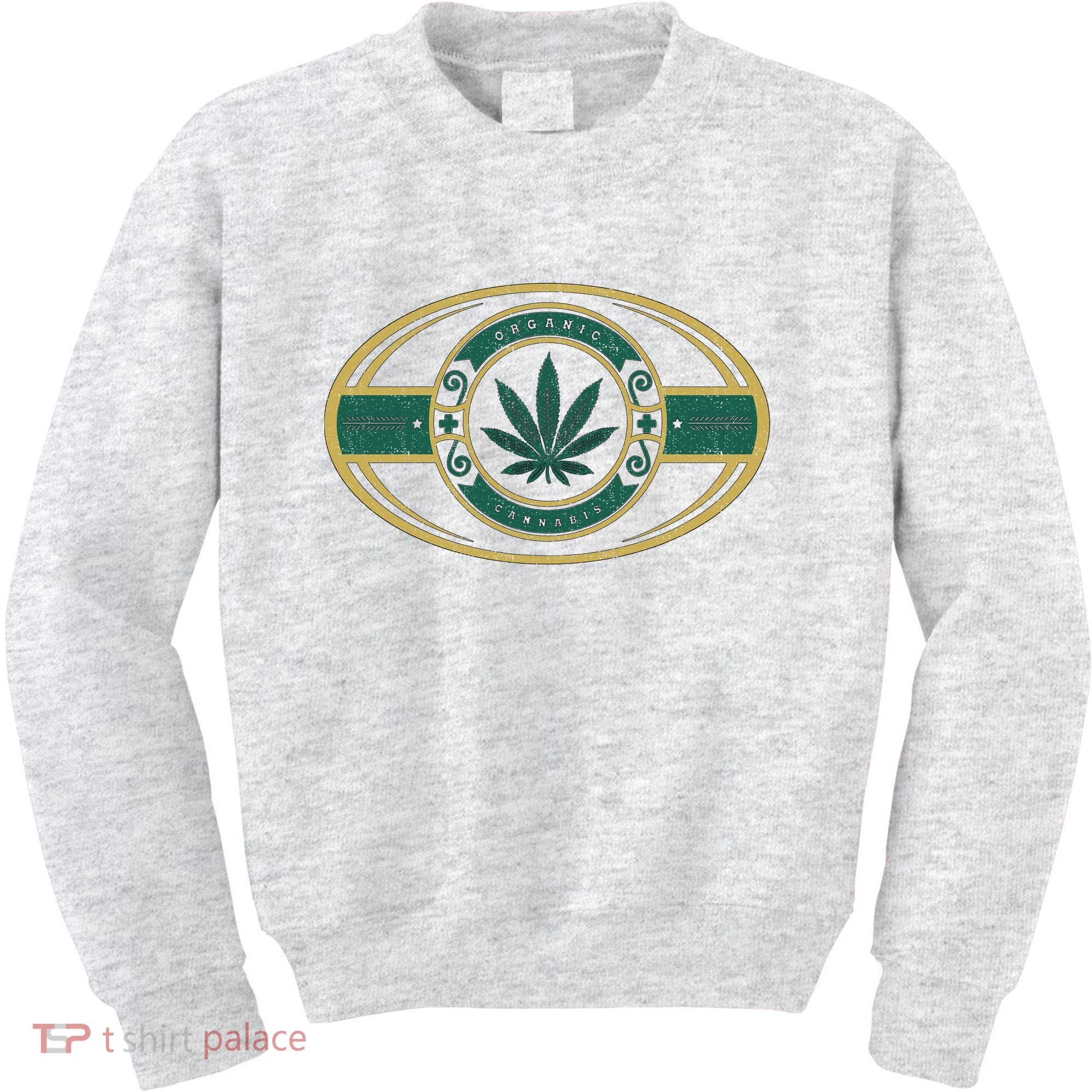 Organic Cannabis Medical Marijuana Gold Seal Kids Sweatshirt
