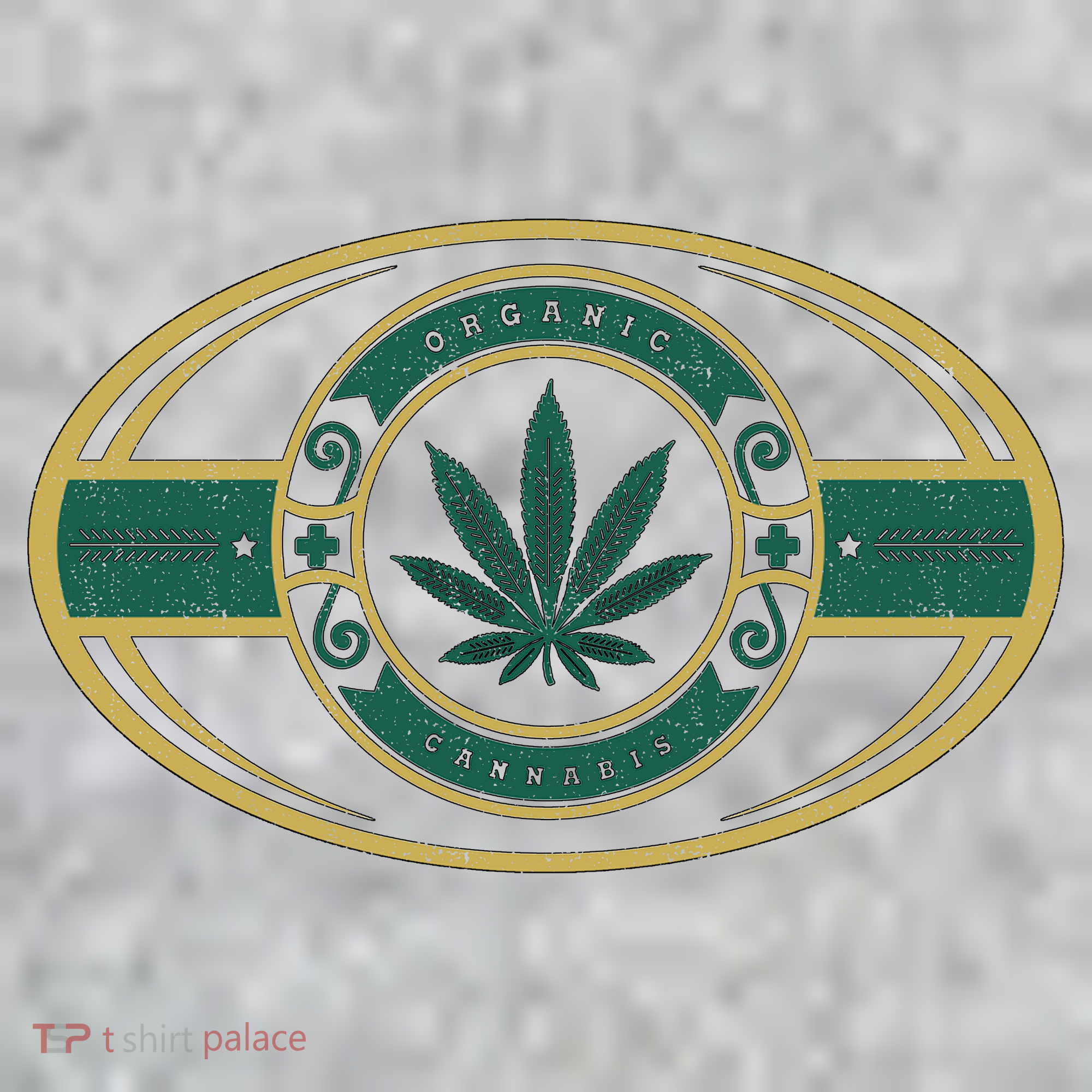 Organic Cannabis Medical Marijuana Gold Seal Kids Hoodie