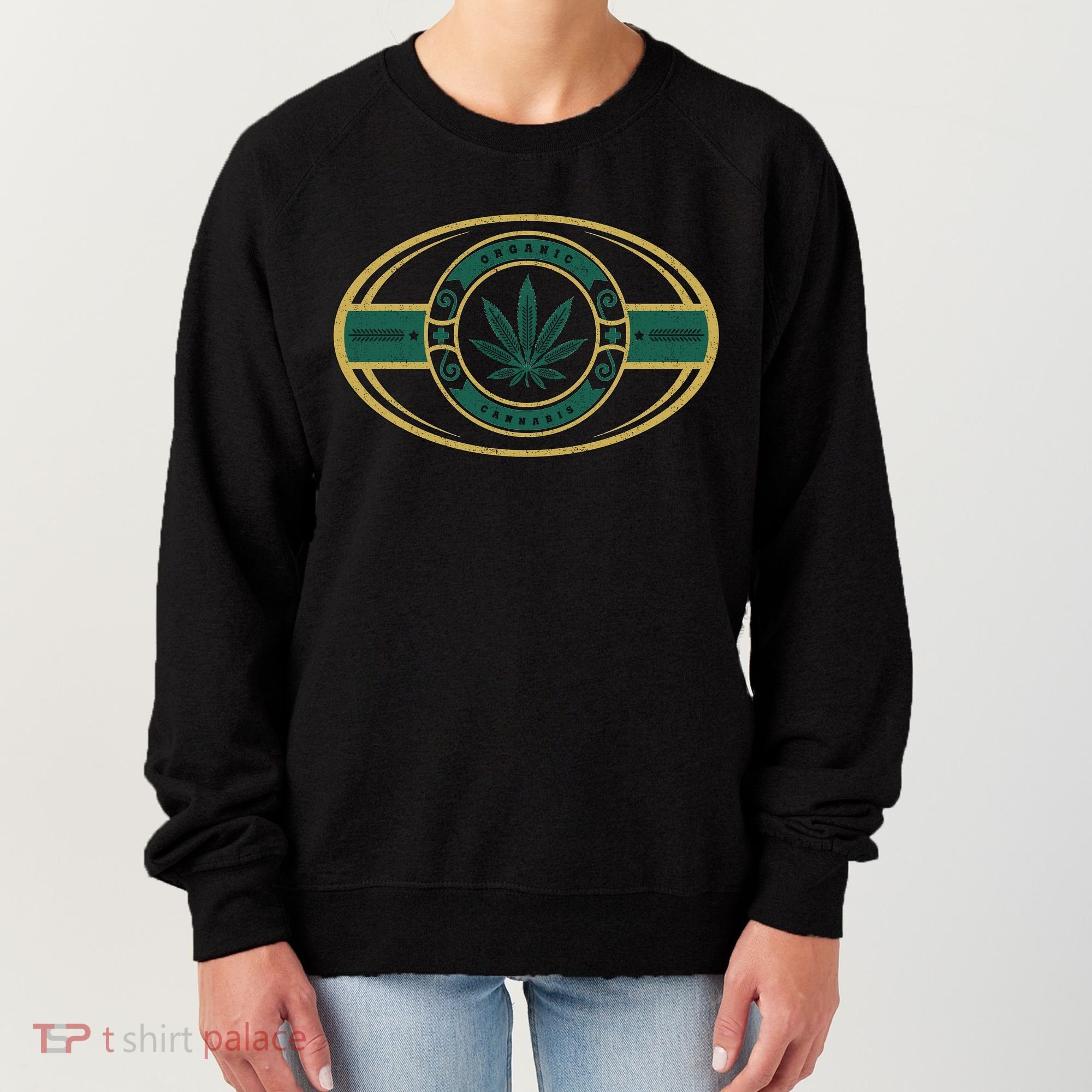 Organic Cannabis Medical Marijuana Gold Seal Women's Sweatshirt
