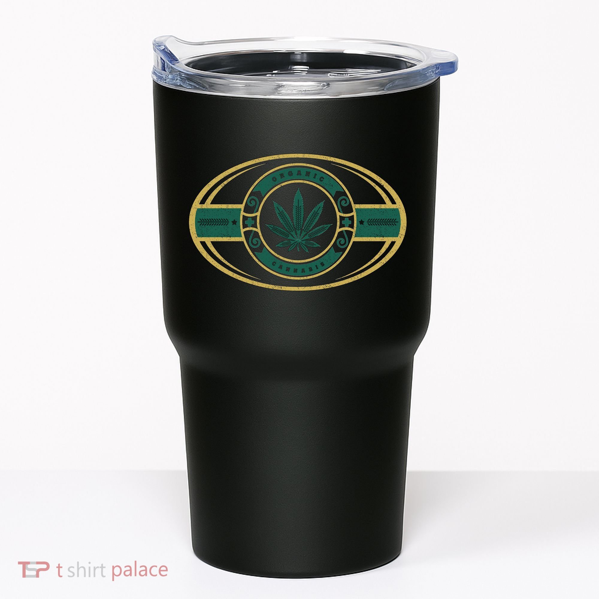 Organic Cannabis Medical Marijuana Gold Seal Tumbler