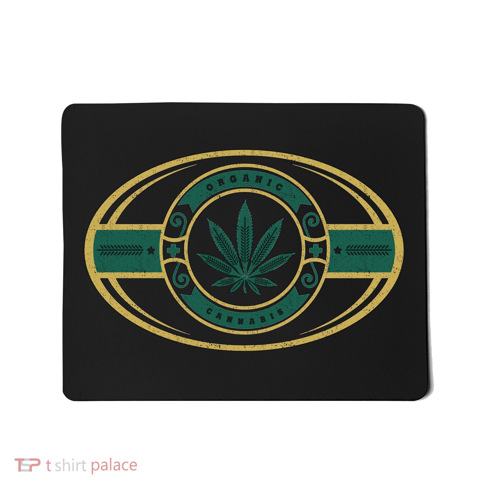 Organic Cannabis Medical Marijuana Gold Seal Mousepad