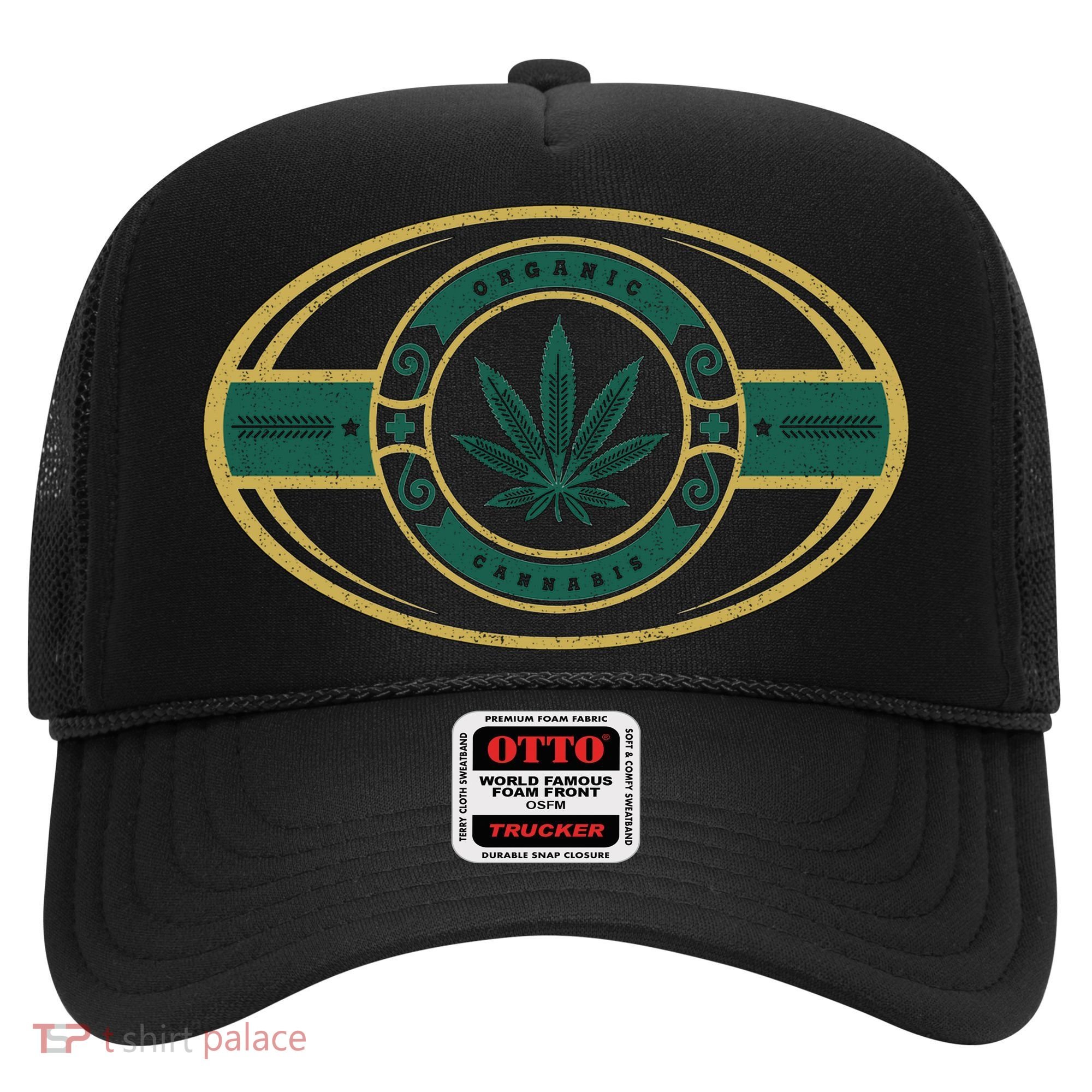 Organic Cannabis Medical Marijuana Gold Seal Hat