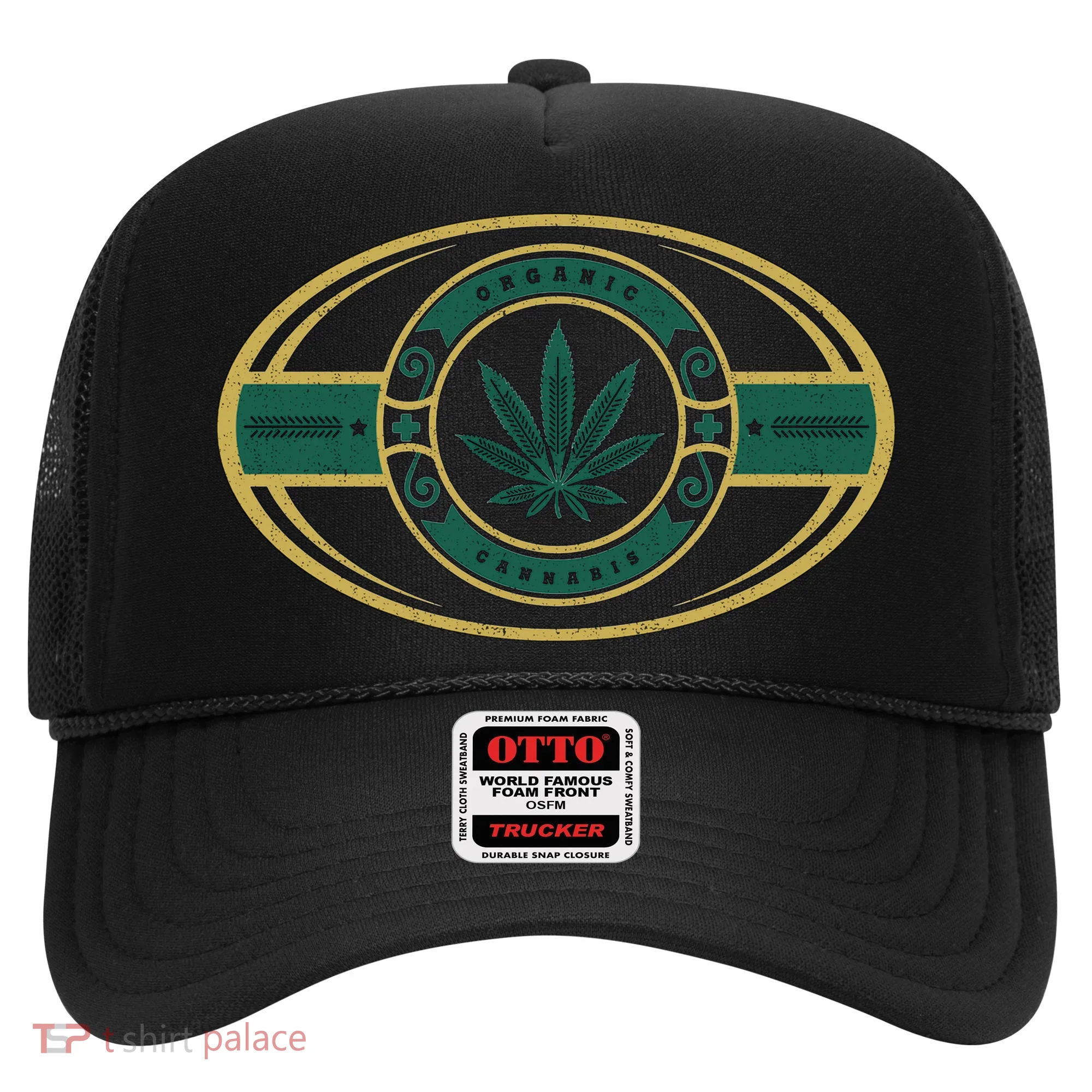 Organic Cannabis Medical Marijuana Gold Seal Hat