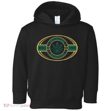 Organic Cannabis Medical Marijuana Gold Seal Toddler Hoodie