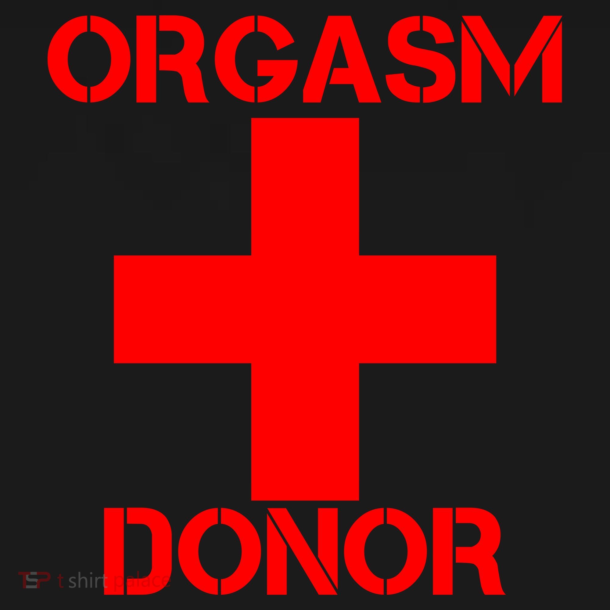 Orgasm Donor Red Imprint Women's Long Sleeve Shirt