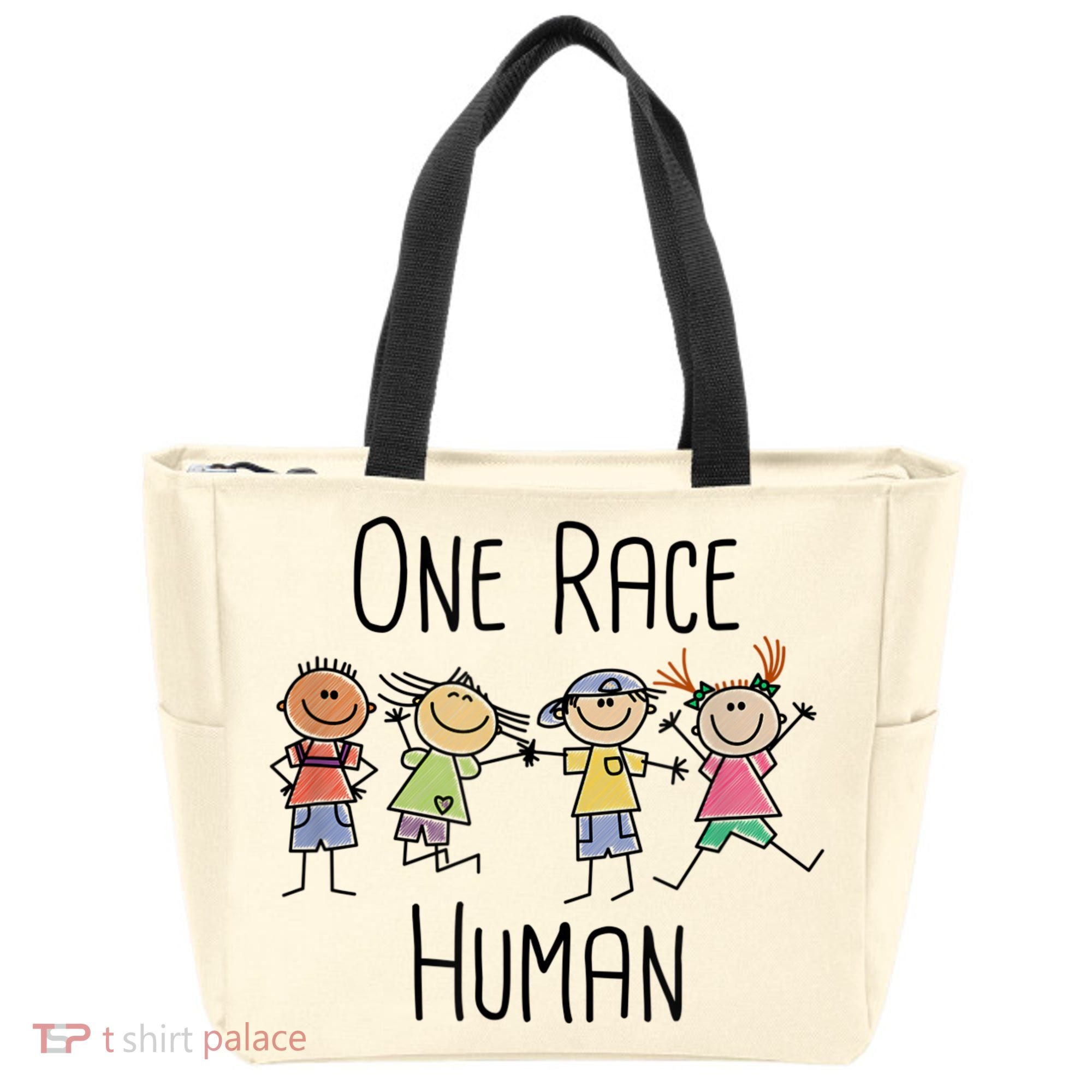 One Race Human Anti Racism Diversity Day Tote Bag