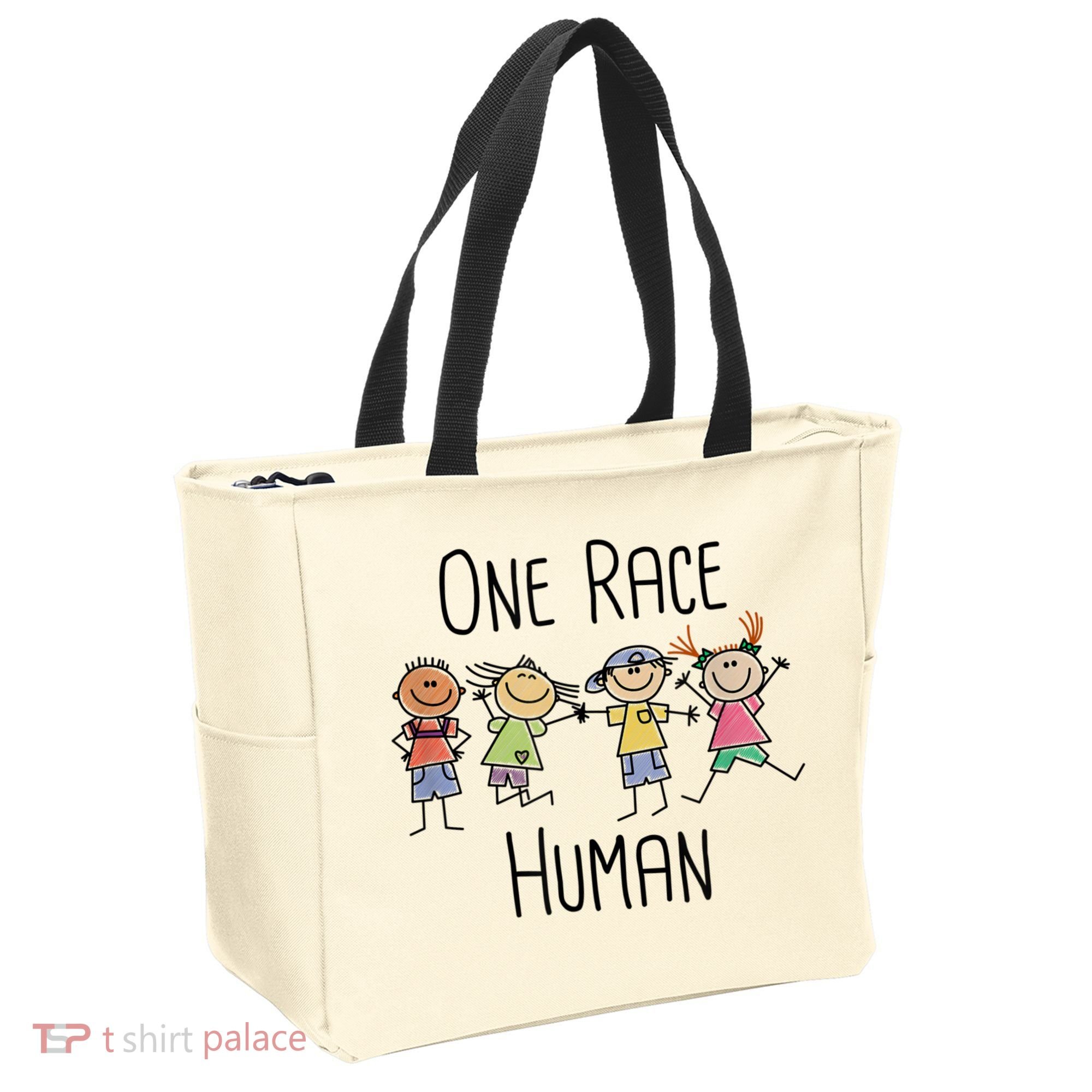 One Race Human Anti Racism Diversity Day Tote Bag