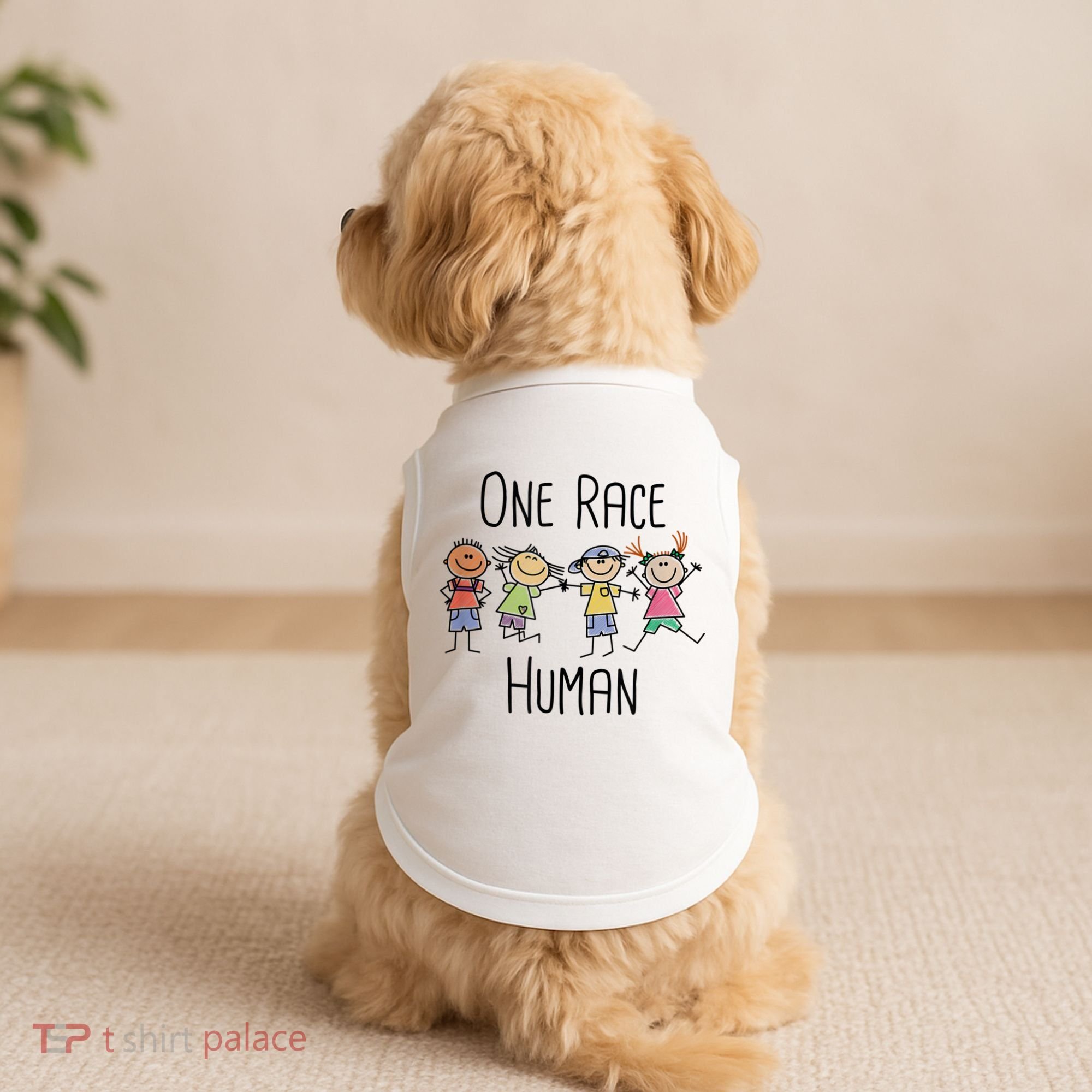 One Race Human Anti Racism Diversity Day Doggie Tank