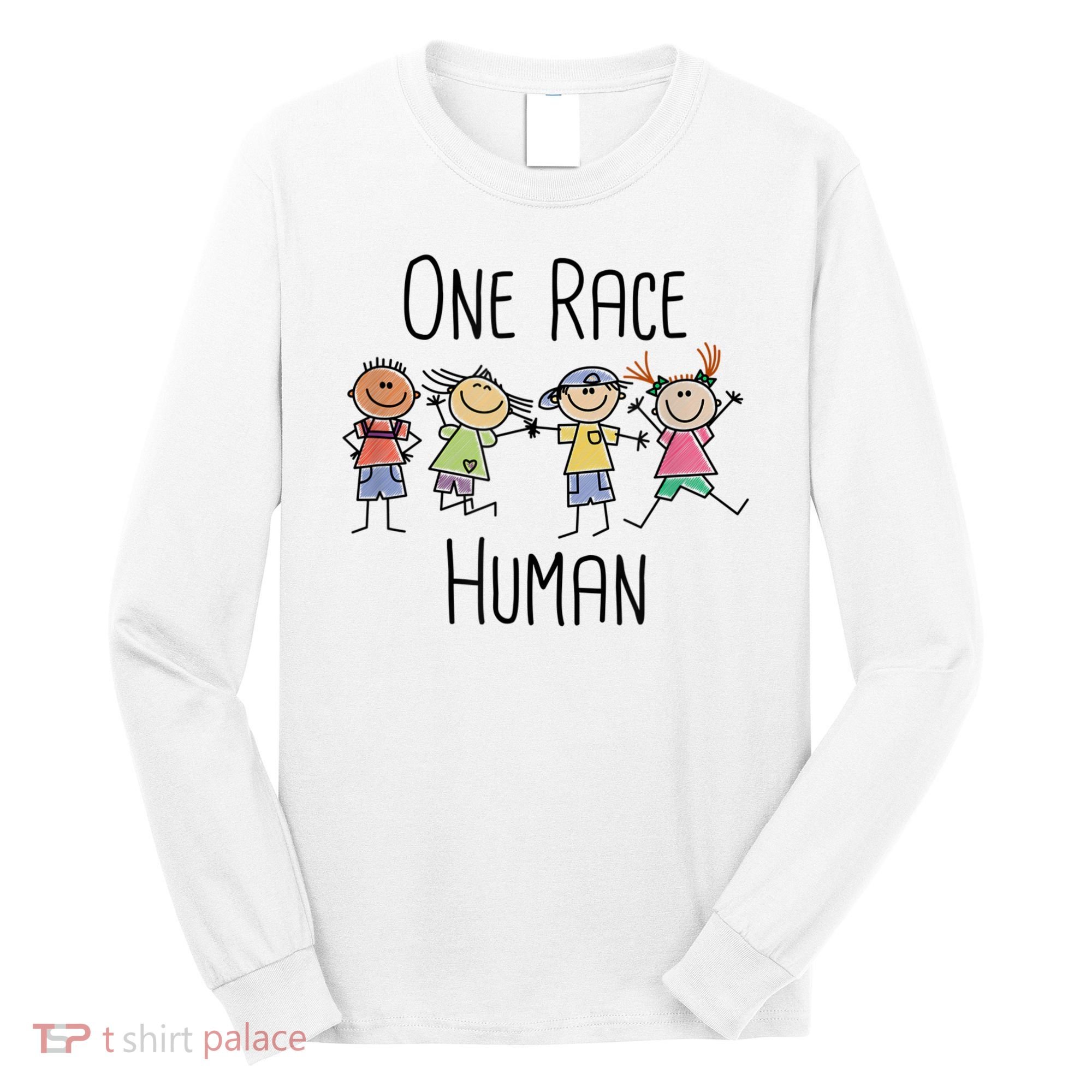 One Race Human Anti Racism Diversity Day Long Sleeve Shirt