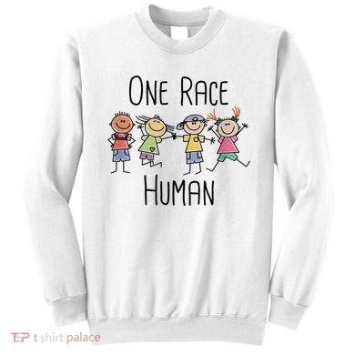 One Race Human Anti Racism Diversity Day Sweatshirt