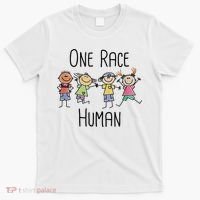 One Race Human Anti Racism Diversity Day T-Shirt thumb 0