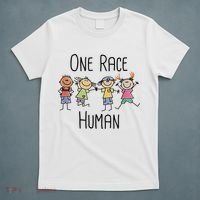 One Race Human Anti Racism Diversity Day T-Shirt thumb 5