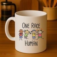 One Race Human Anti Racism Diversity Day Coffee Mug thumb 4