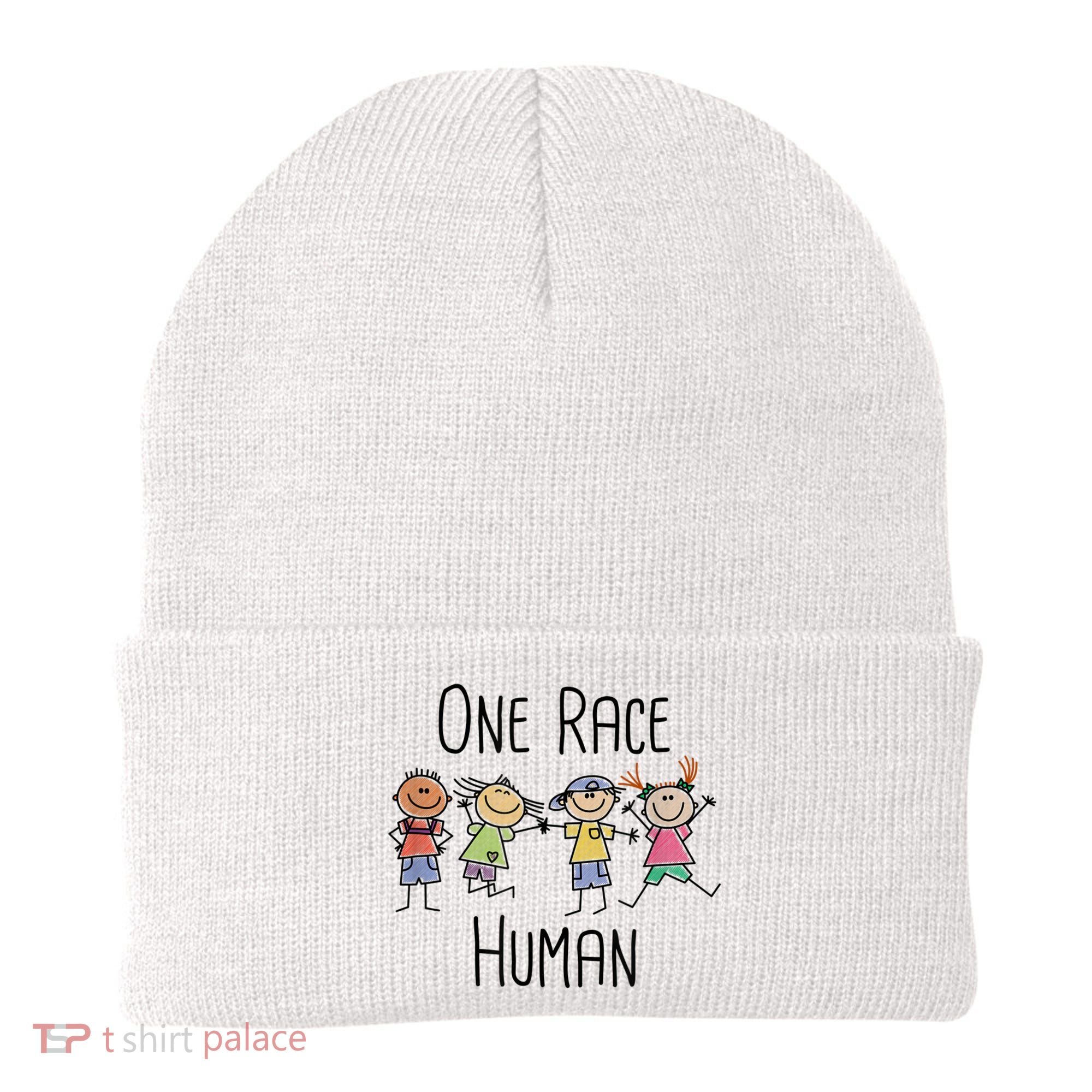 One Race Human Anti Racism Diversity Day Beanie