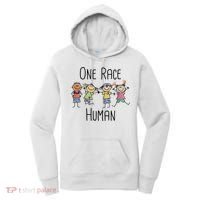 One Race Human Anti Racism Diversity Day Women's Hoodie thumb 0