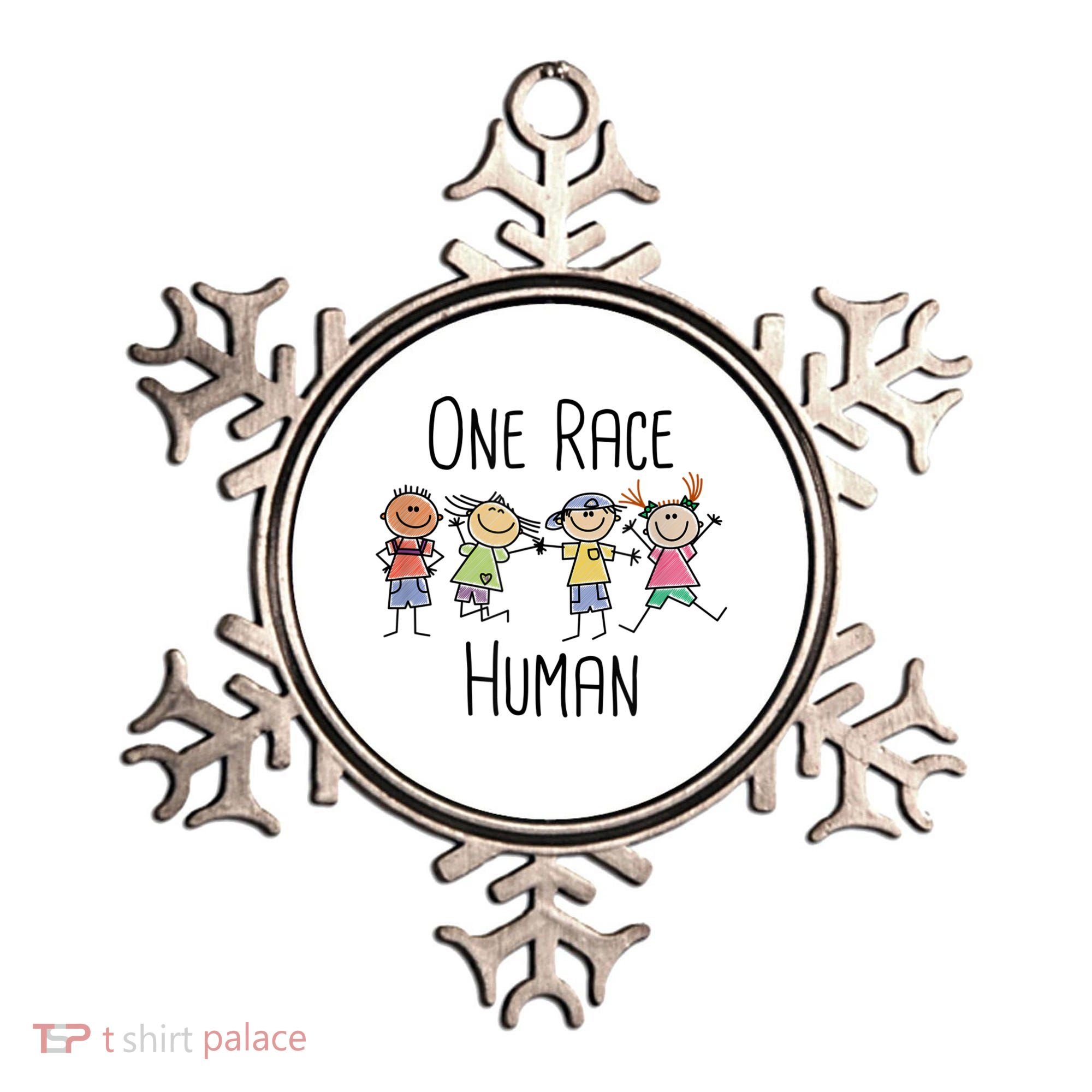 One Race Human Anti Racism Diversity Day Ornament