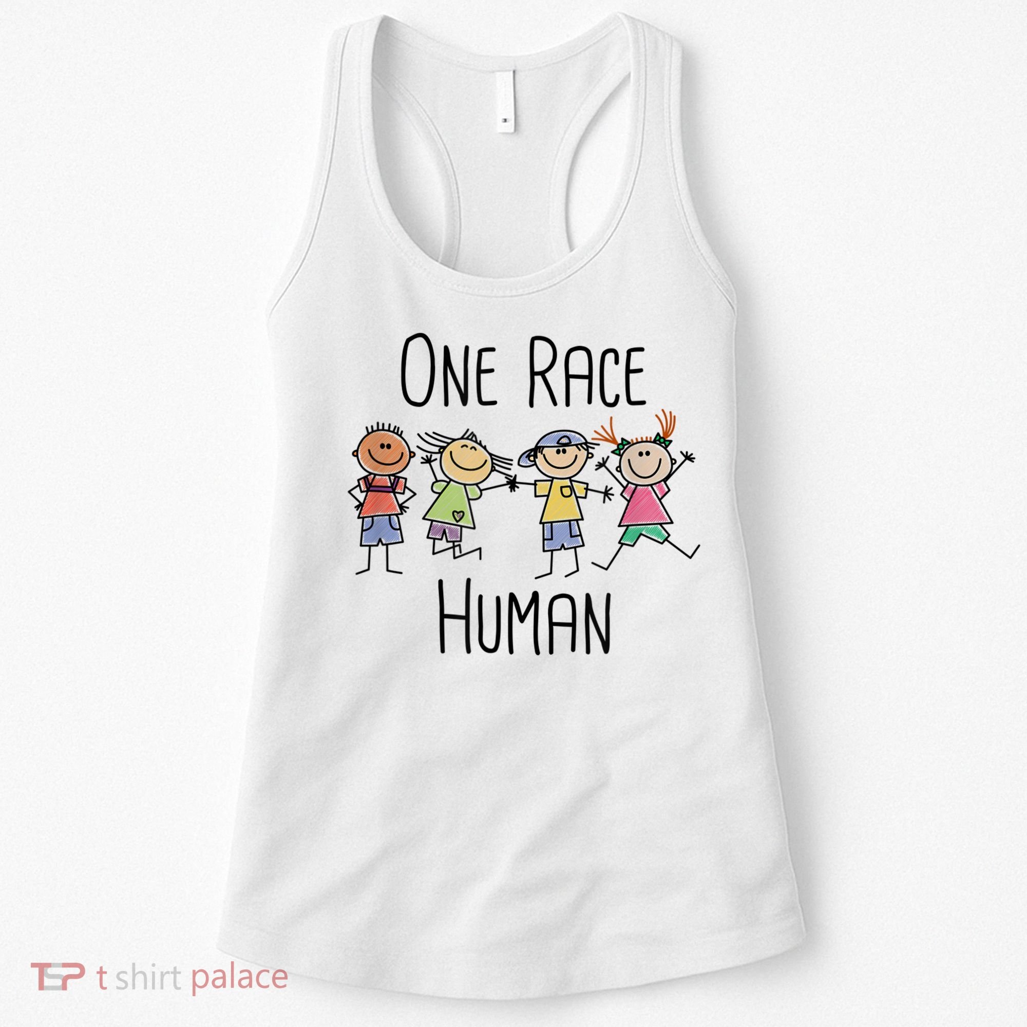 One Race Human Anti Racism Diversity Day Women's Tank Top