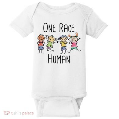 One Race Human Anti Racism Diversity Day Baby Bodysuit