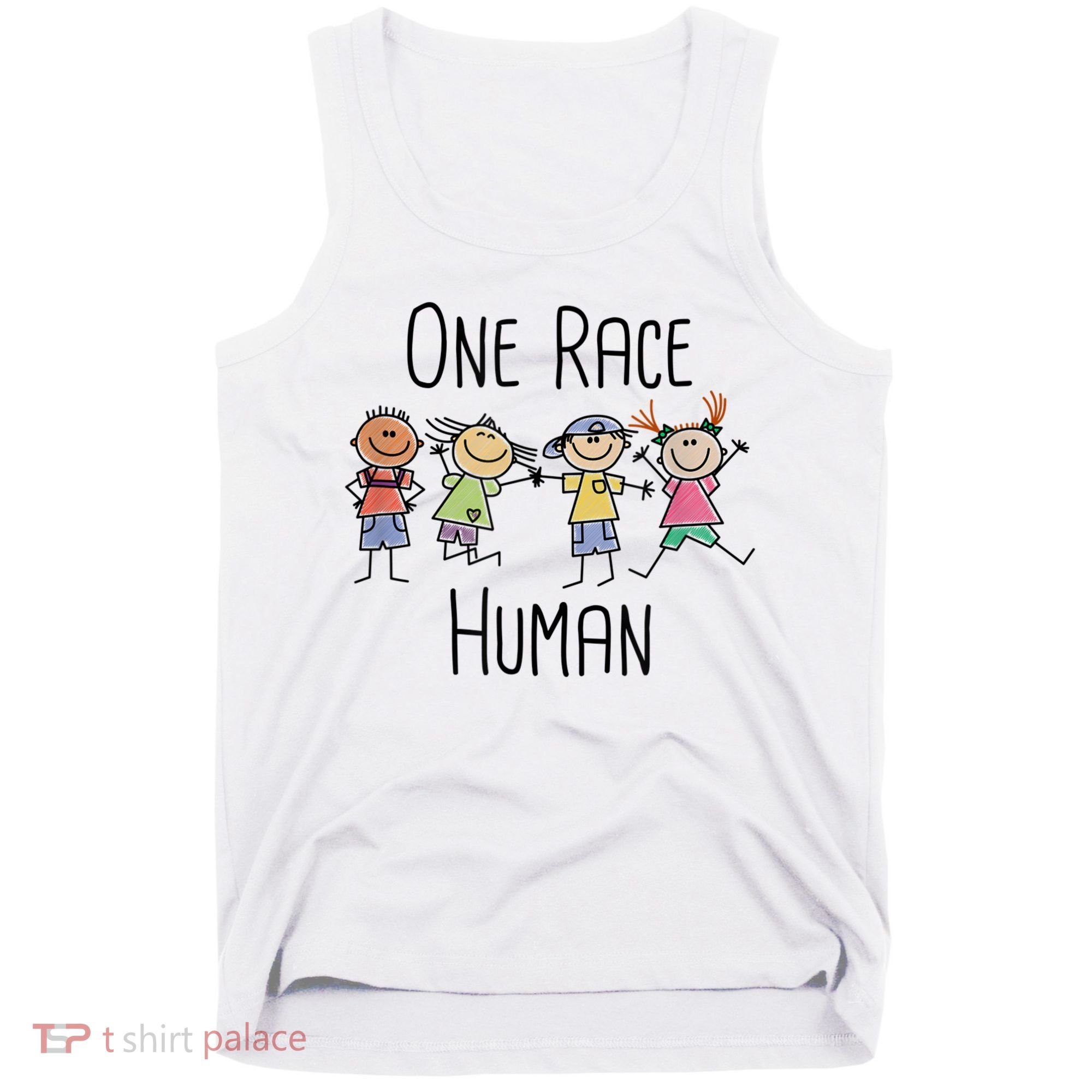 One Race Human Anti Racism Diversity Day Tank Top