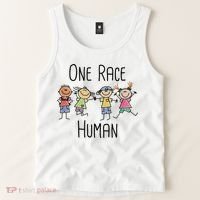 One Race Human Anti Racism Diversity Day Tank Top thumb 2