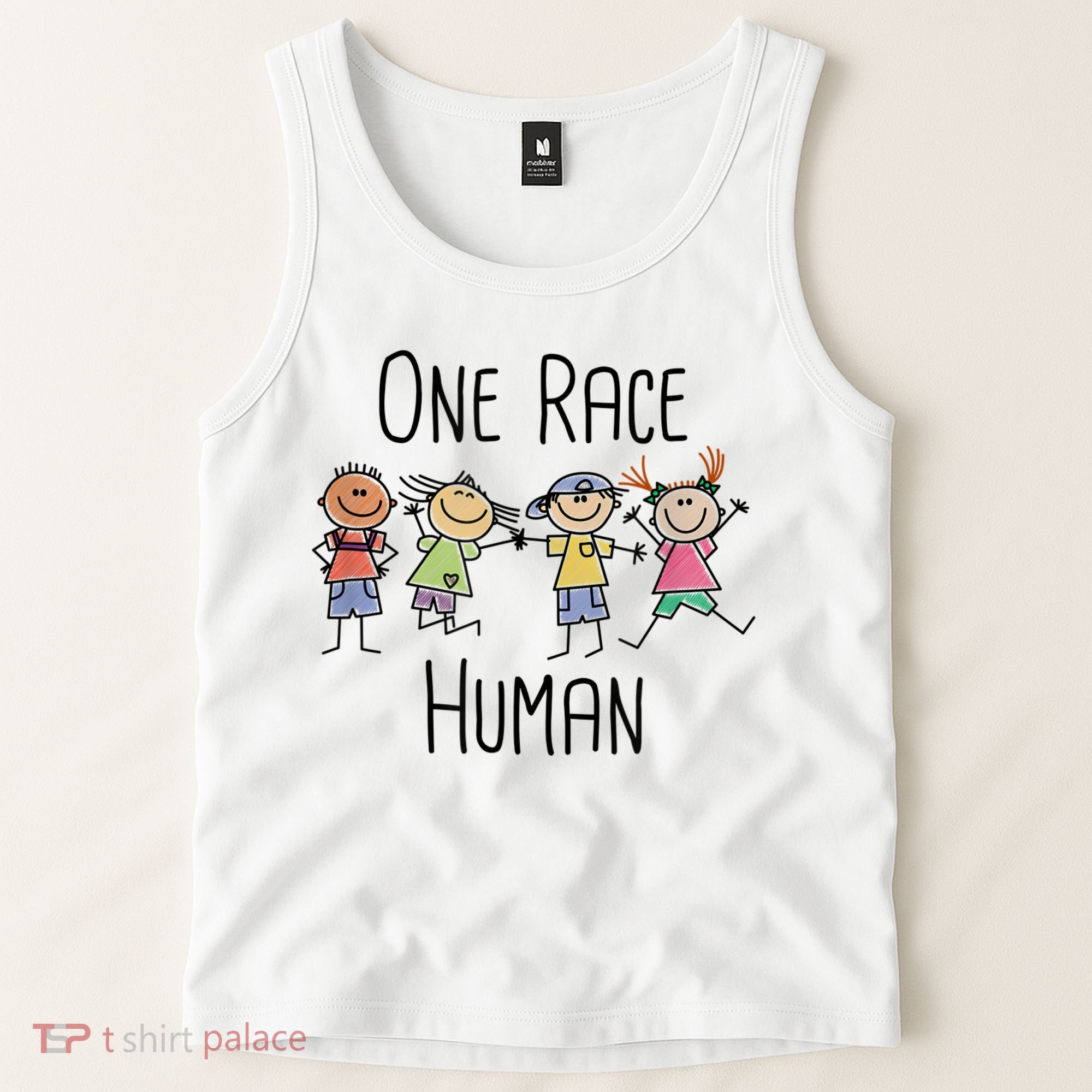 One Race Human Anti Racism Diversity Day Tank Top
