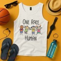 One Race Human Anti Racism Diversity Day Tank Top thumb 4
