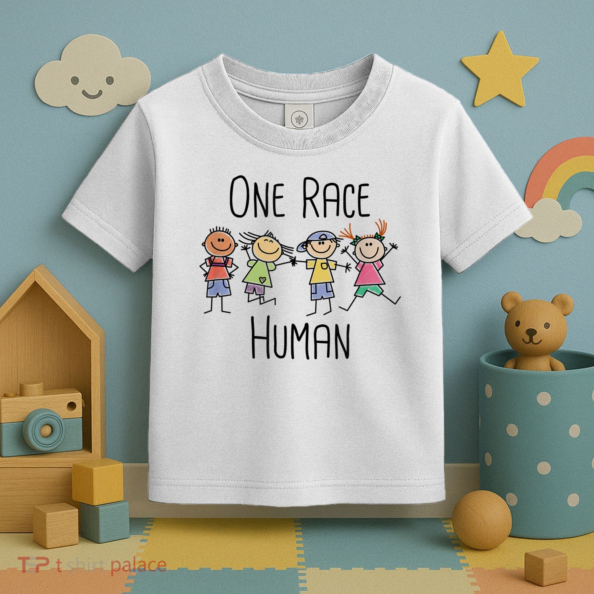 One Race Human Anti Racism Diversity Day Toddler T-Shirt