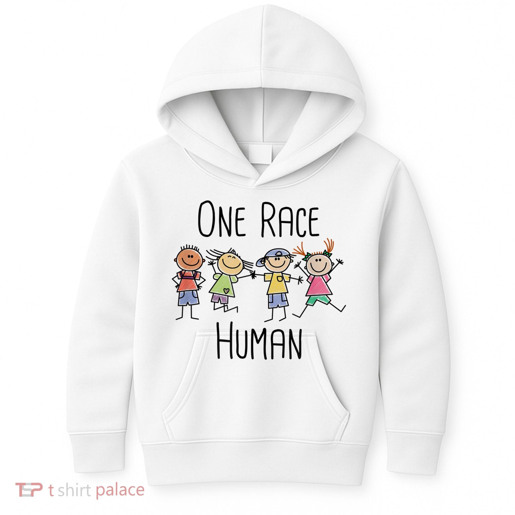 One Race Human Anti Racism Diversity Day Kids Hoodie
