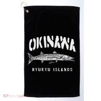 Okinawa Ryukyu Islands Japan Great Barracuda Golf Towel thumb 0