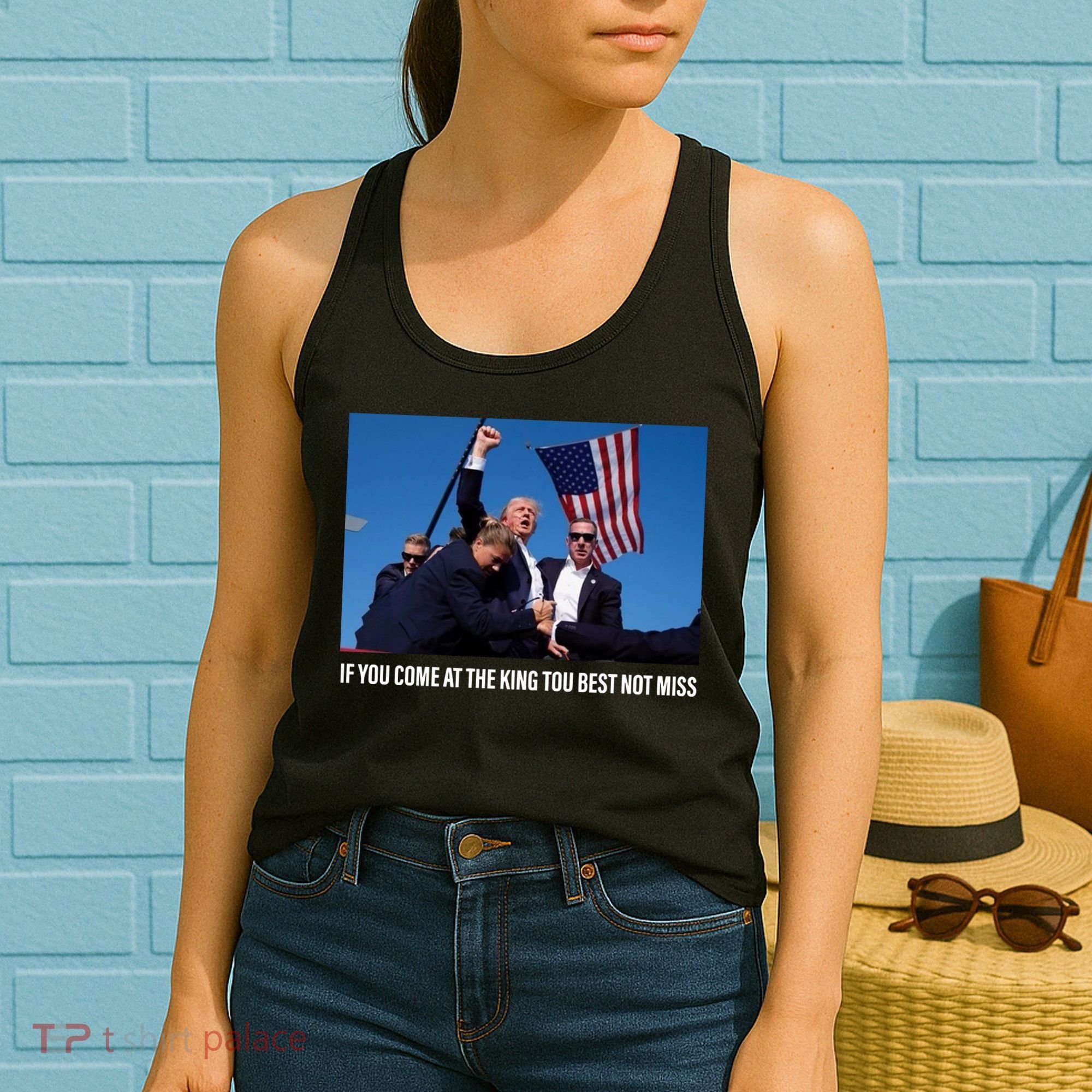 Old Row If You Come At The King You Best Not Miss Women's Tank Top