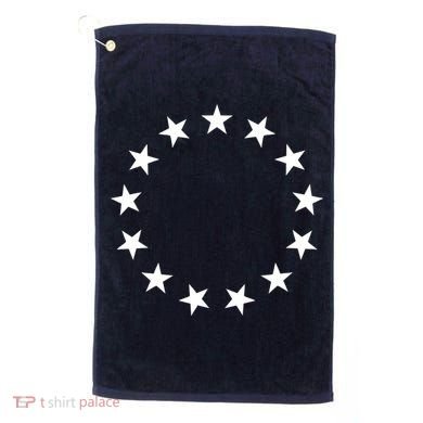 Original 13 Colonies Stars Betsy Ross Flag Golf Towel
