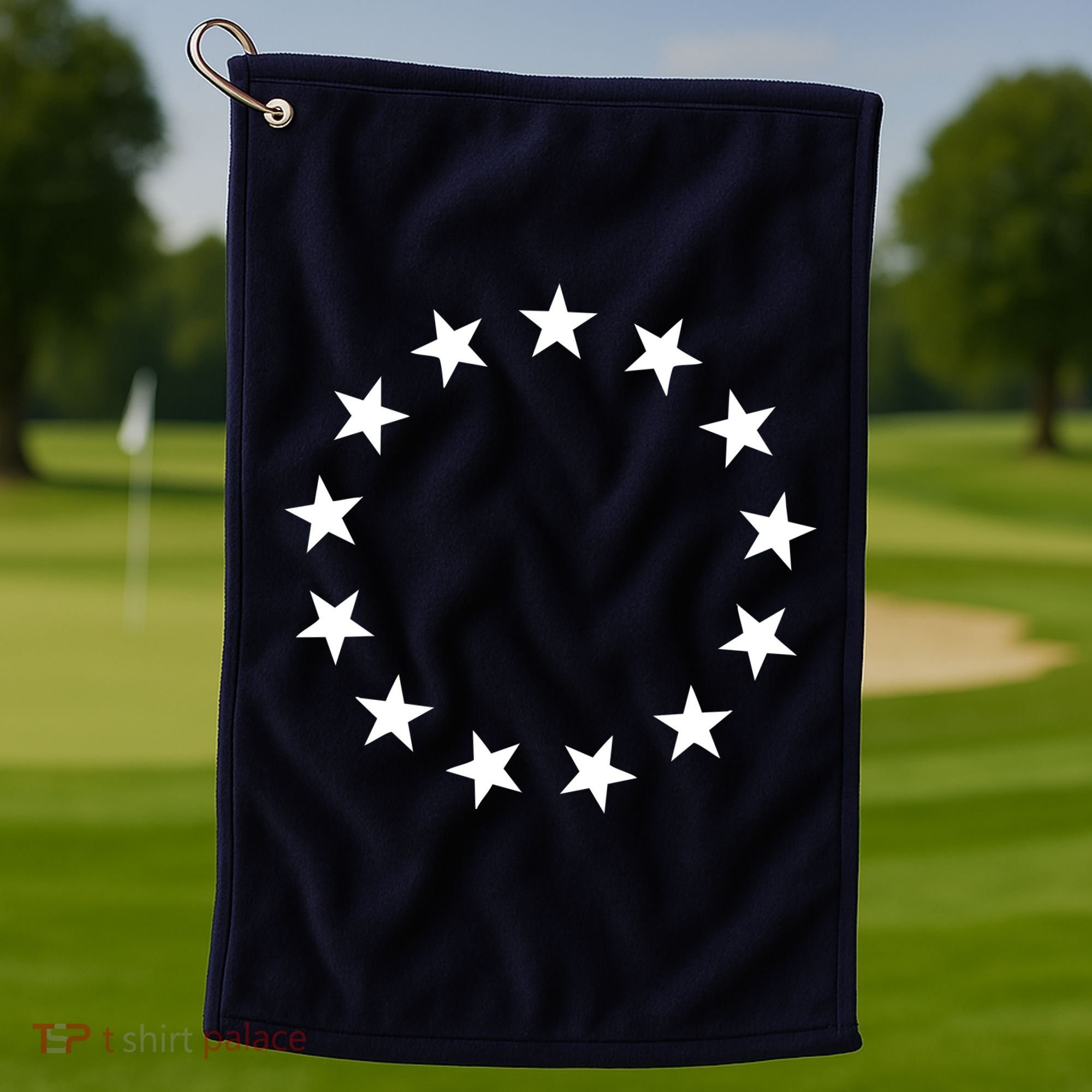 Original 13 Colonies Stars Betsy Ross Flag Golf Towel