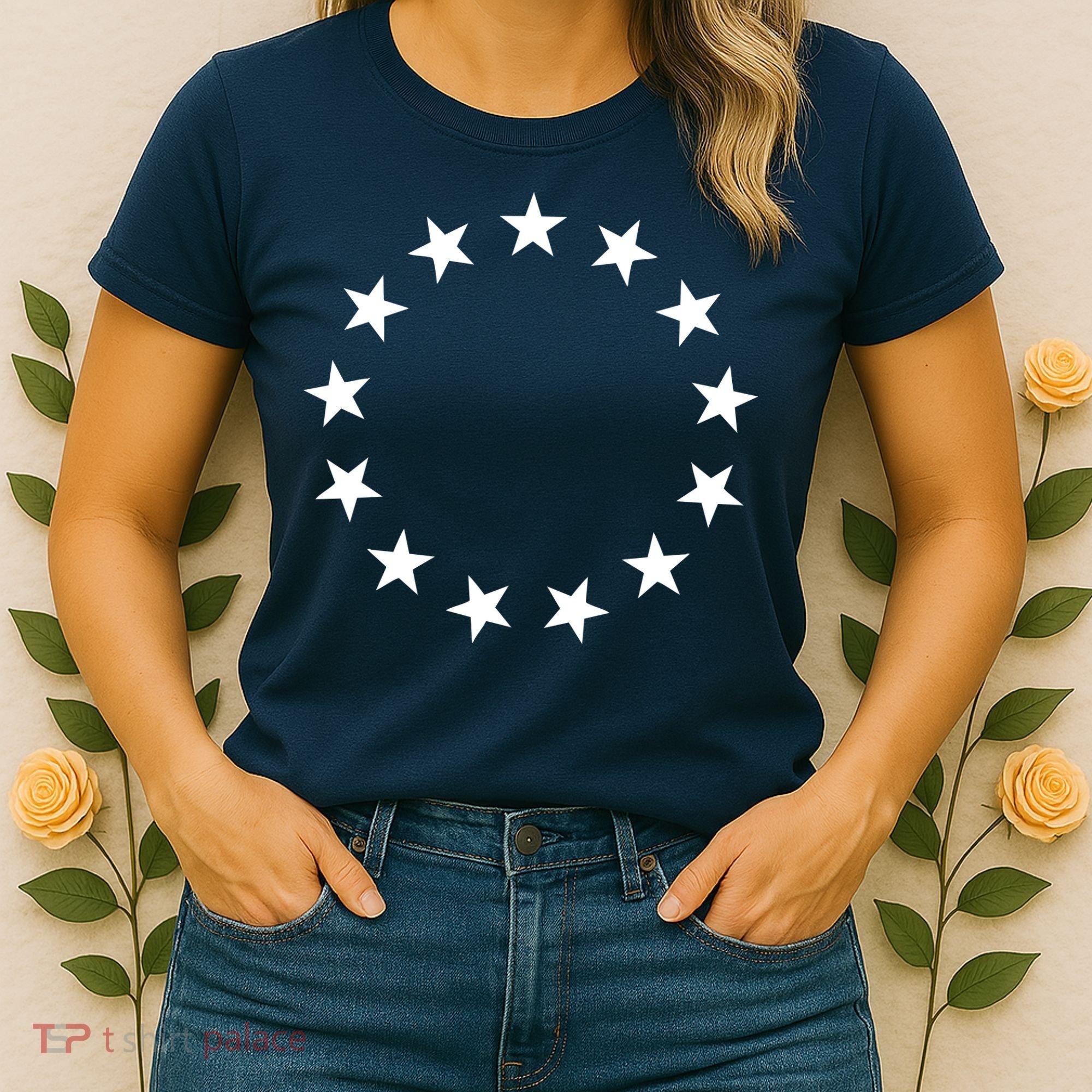 Original 13 Colonies Stars Betsy Ross Flag Women's T-Shirt
