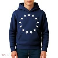 Original 13 Colonies Stars Betsy Ross Flag Kids Hoodie thumb 4