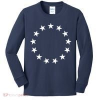 Original 13 Colonies Stars Betsy Ross Flag Kids Long Sleeve Shirt thumb 0